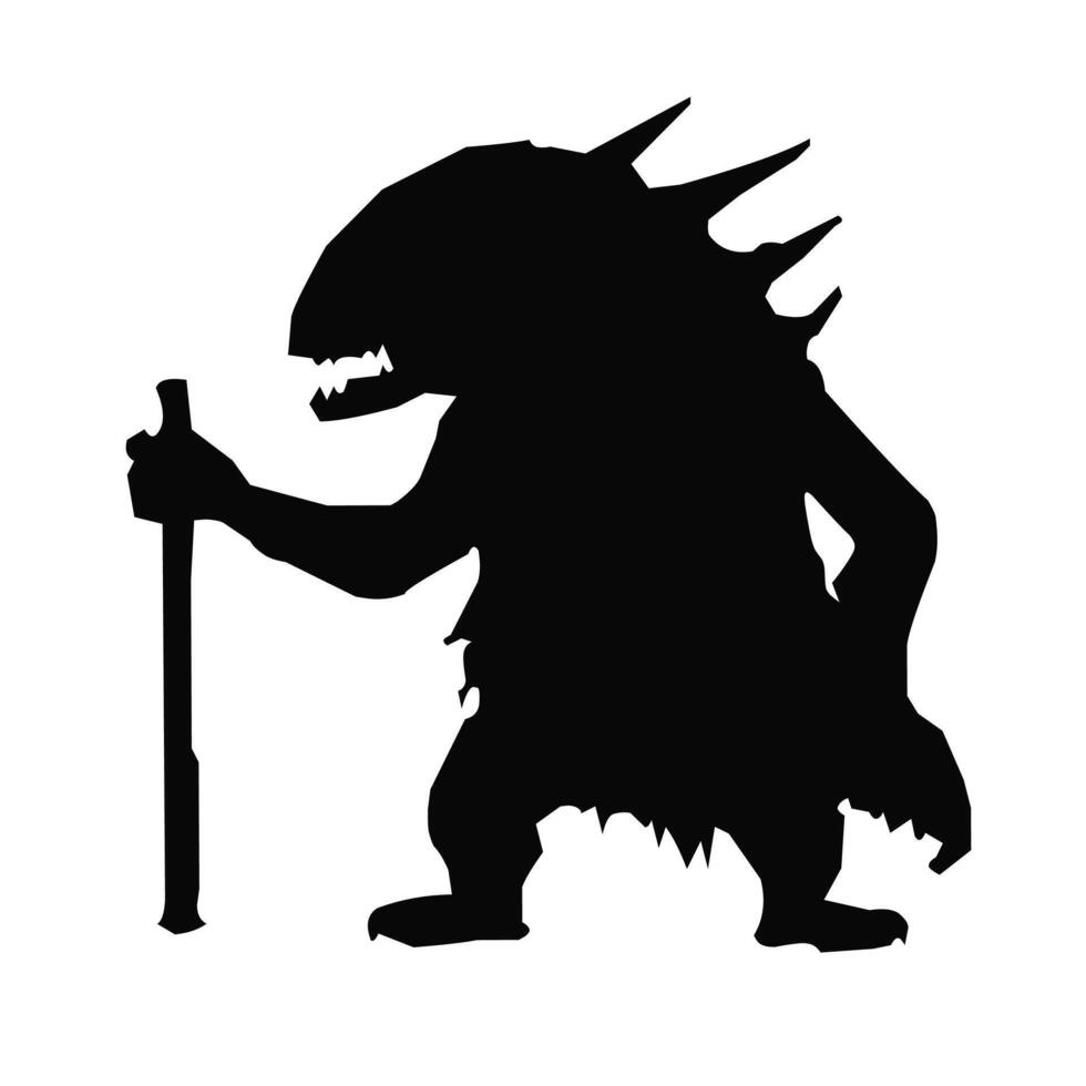 Cute monster illustration vector