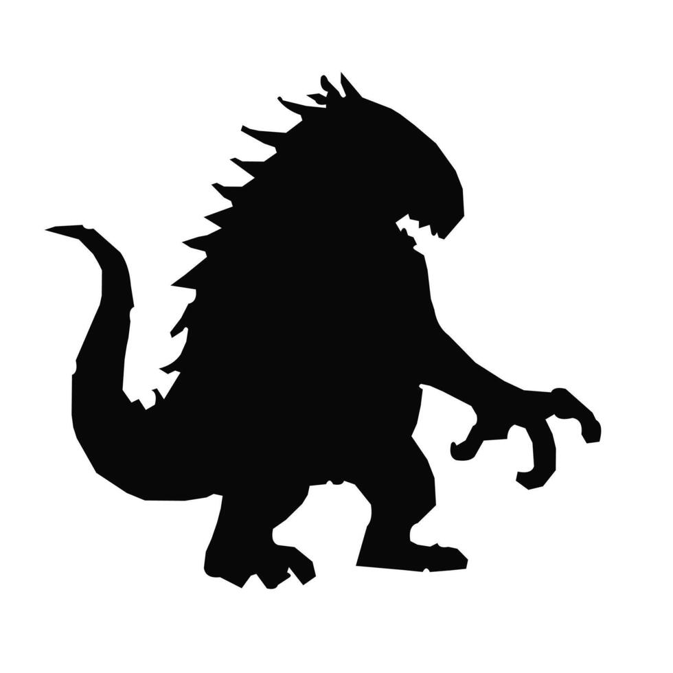 Monster white background vector