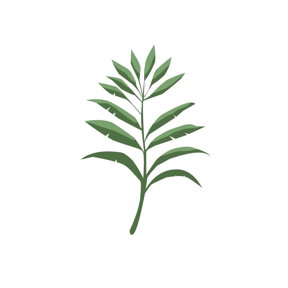 Green leaf design illustration vector