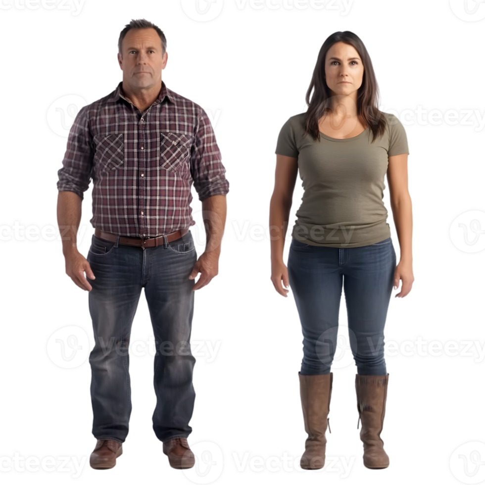A man and woman standing next to each other png