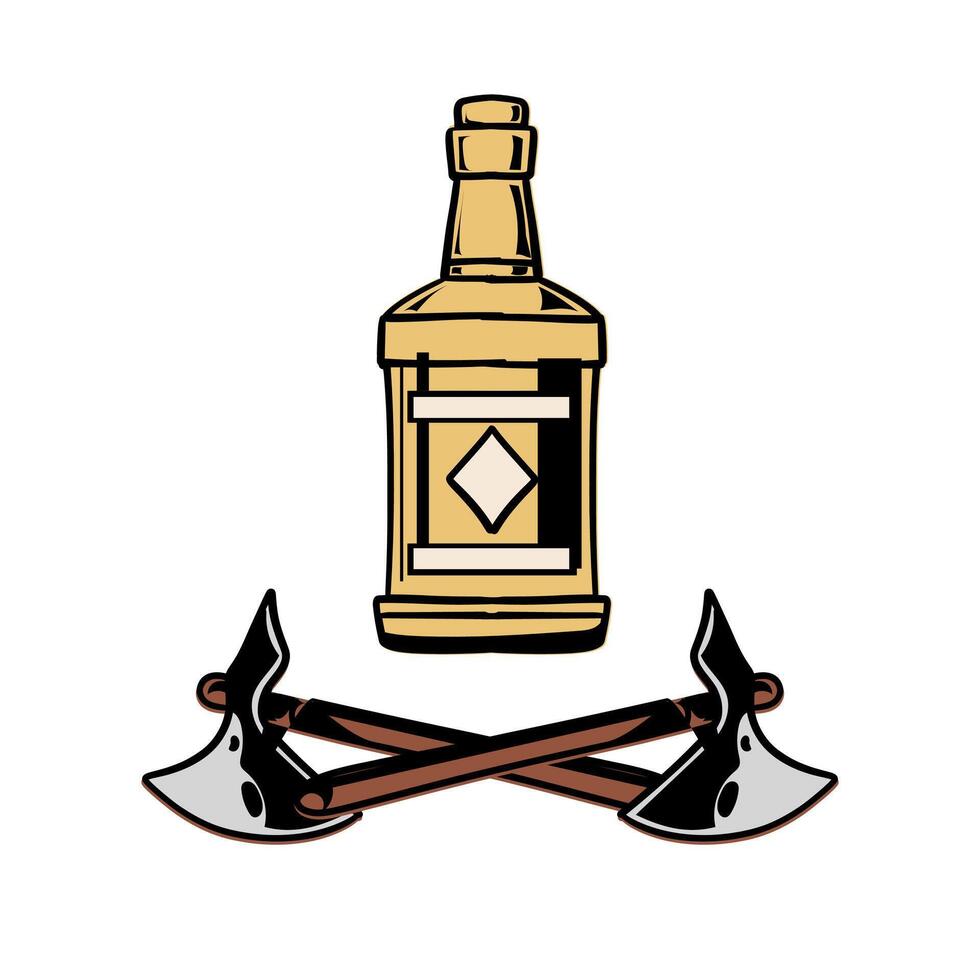illustration graphic western beer vector