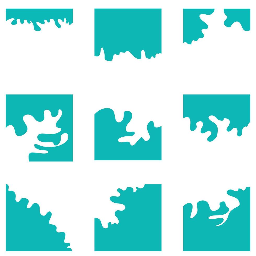 bundle green waves design for campaign, poster, advertising and etc vector