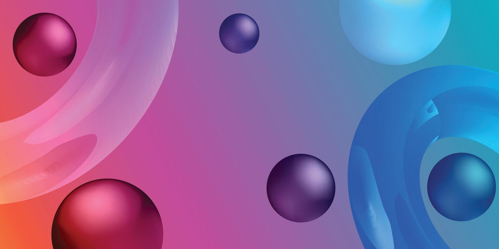 Radiant Rainbow Toned Ellipses on a Soft Background vector