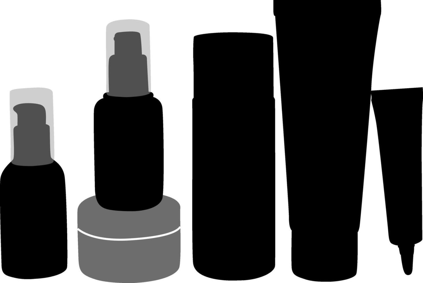 Face and hand care cream in a set. vector