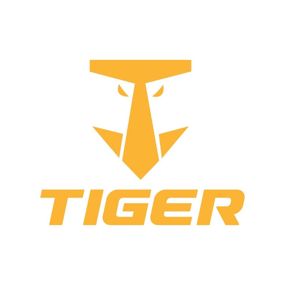 Tiger logo design and company business templates vector