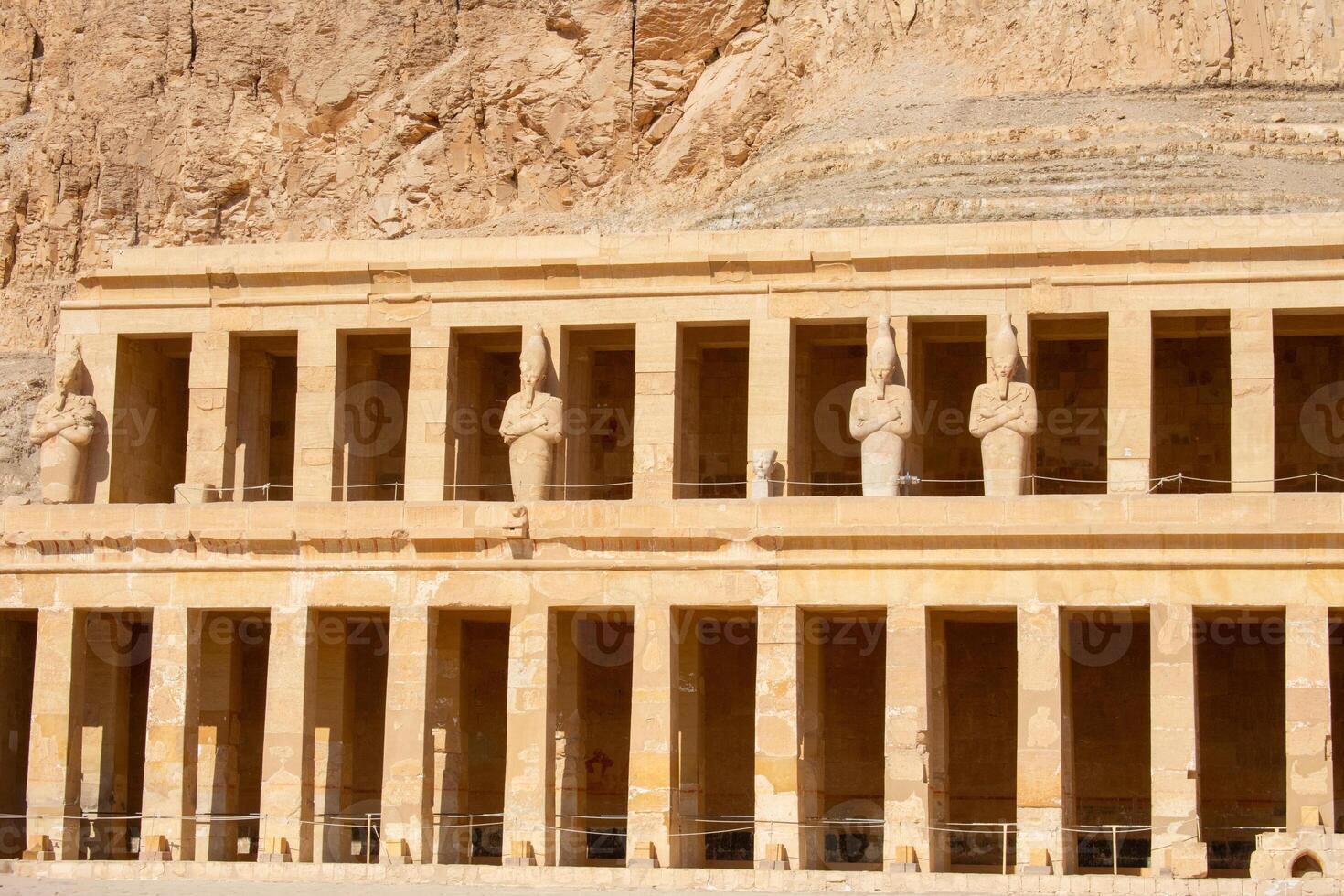 Mortuary Temple of Queen Hatshepsut in Deir El Bahri west bank, Luxor, Egypt. photo
