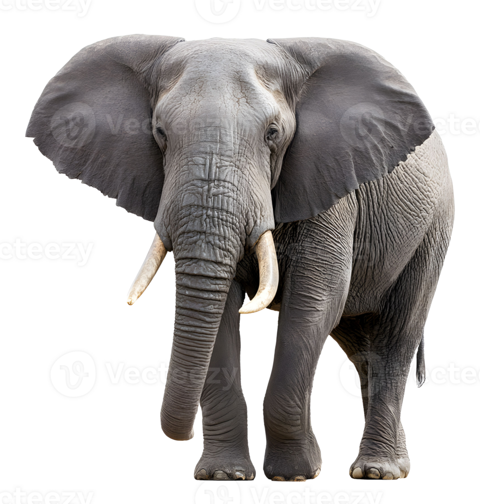 Majestic elephant standing proudly in its natural habitat showcasing strength and serenity in the wild during daylight png