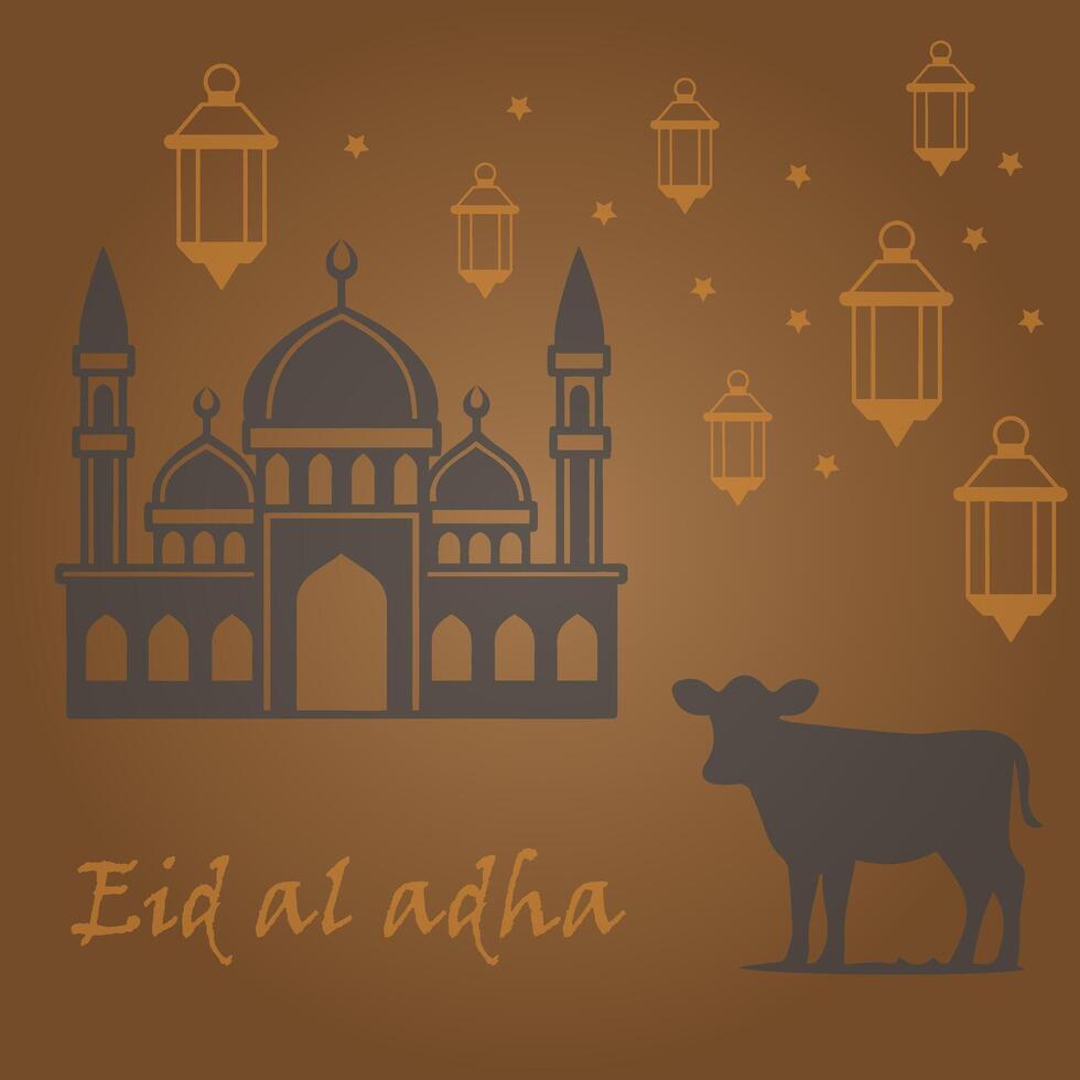 Eid al-Adha sacrifice concept vector