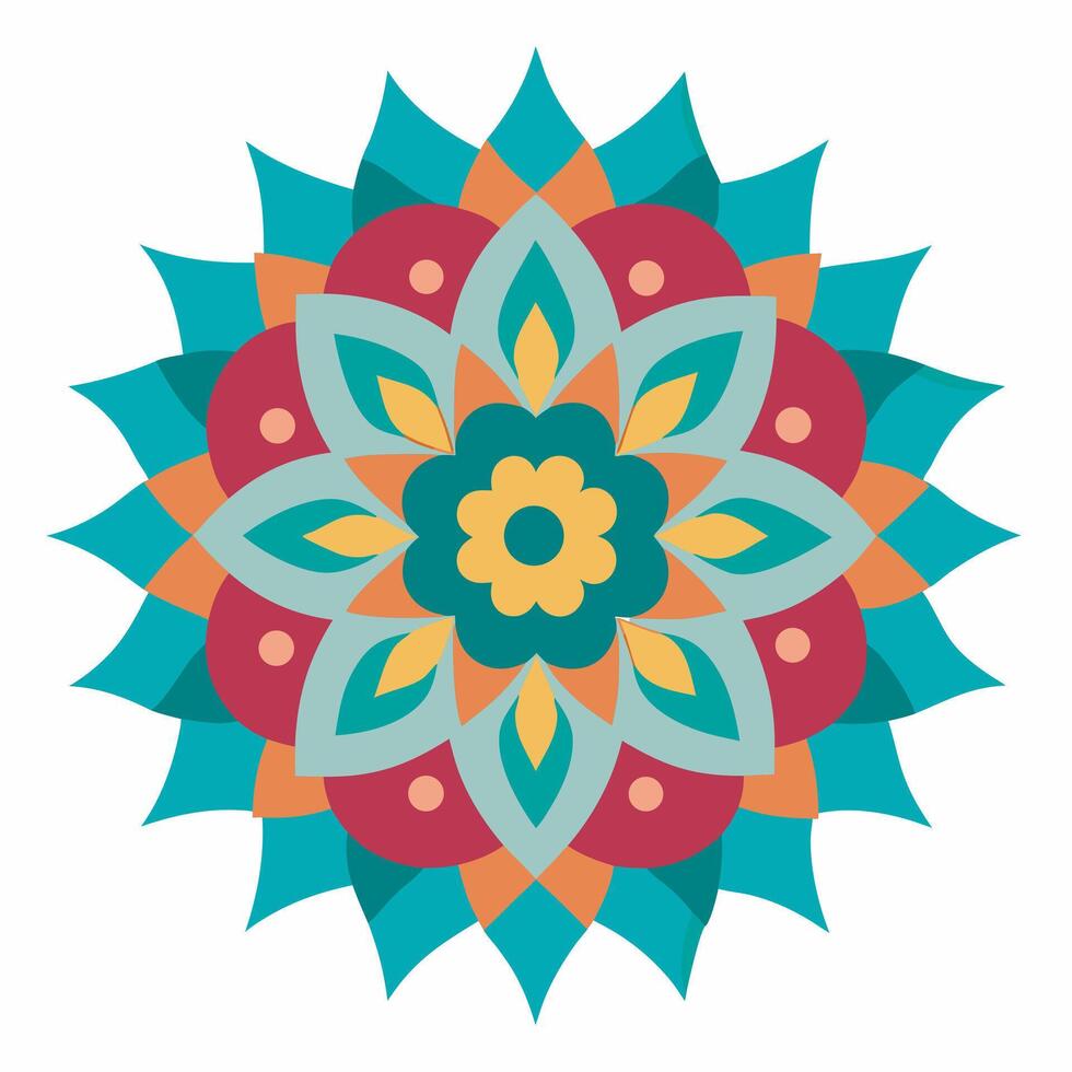Ethnic mandala pattern decorative illustration vector