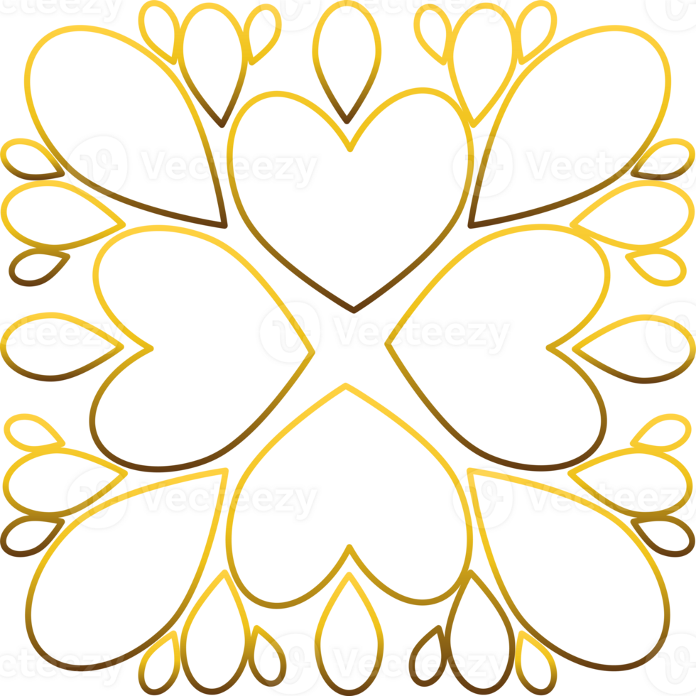 Radiant Gold Flower Display png