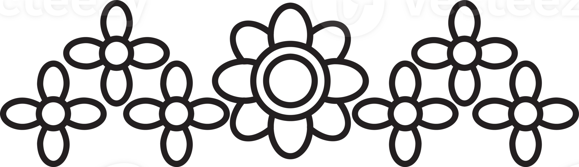 Minimal Floral Frame png