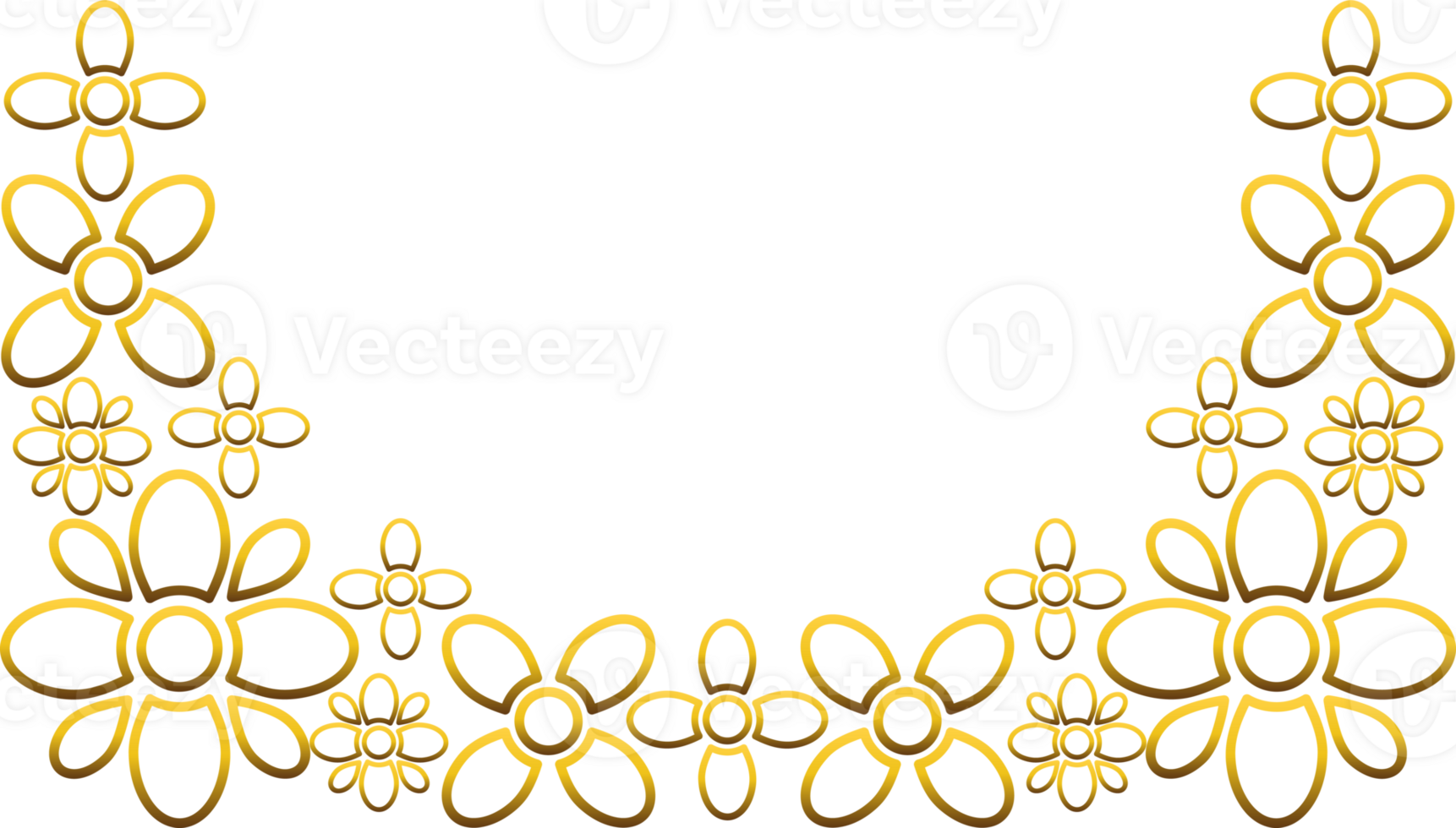Timeless Golden Florals png