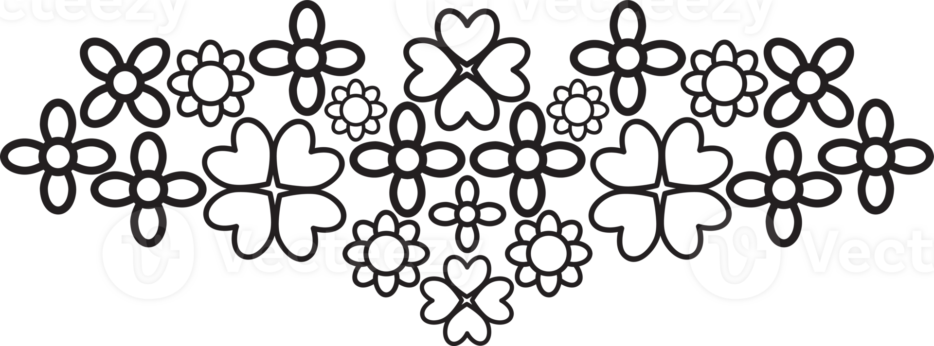 Elegant Ink Sketch Frame Border png