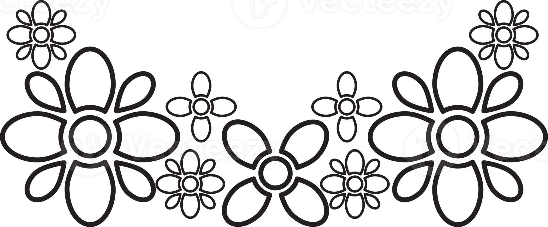 Sketch Floral Frame png