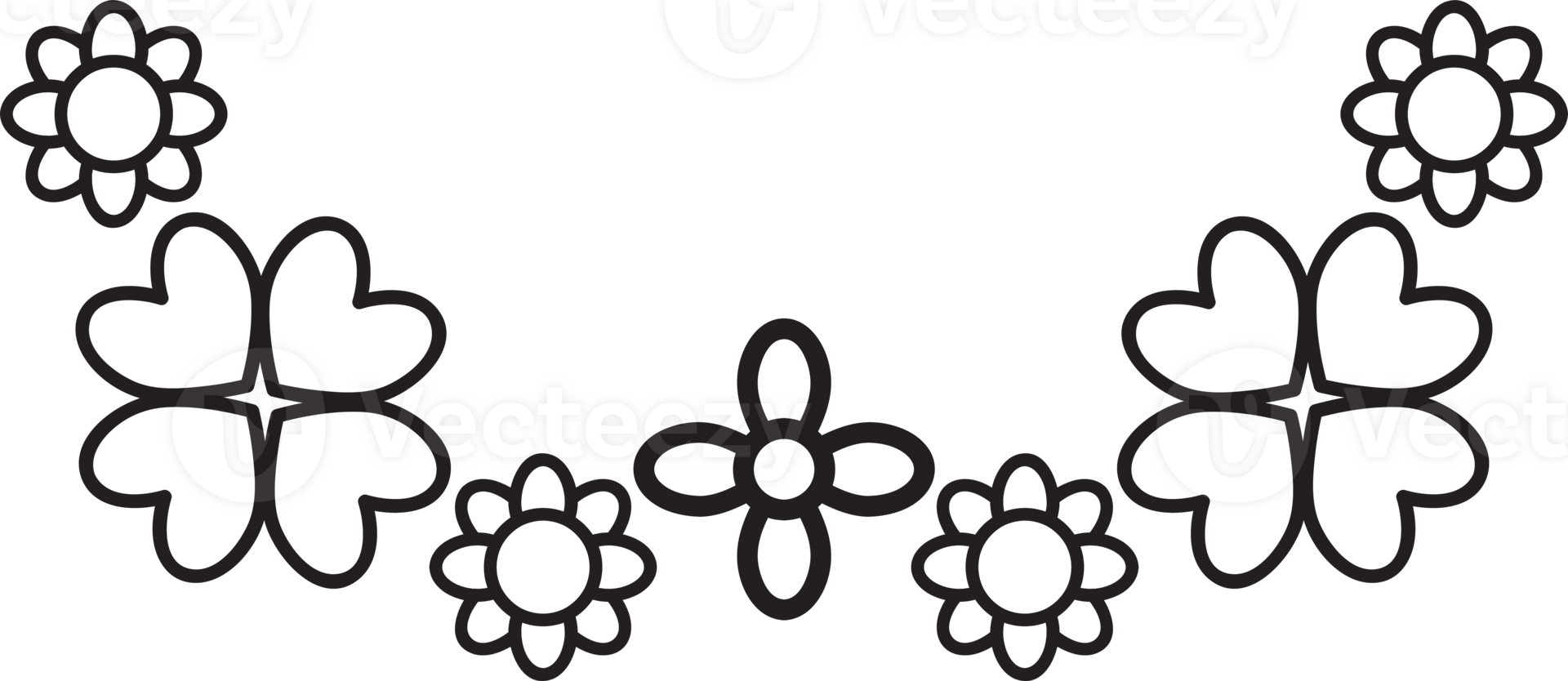 Black and White Nature Border png