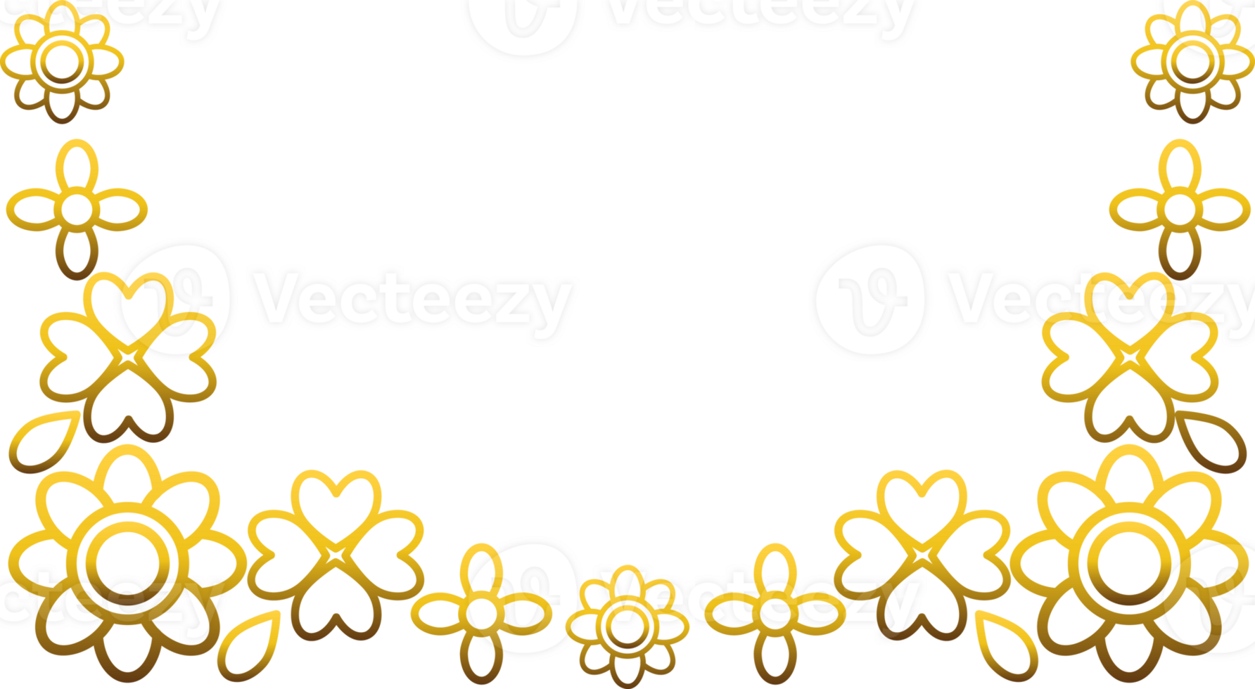 Glam Gold Frame Border png