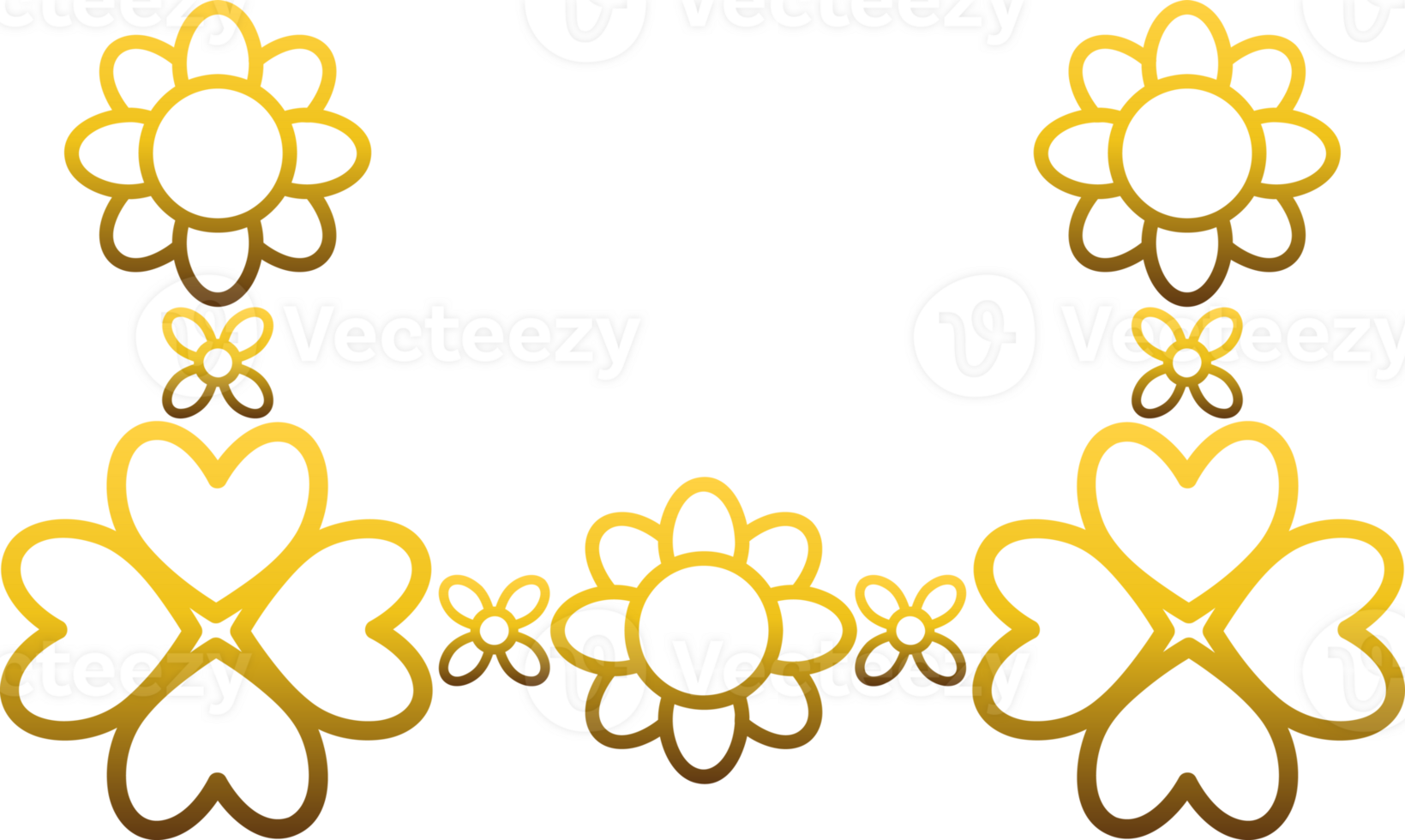 Bloom and Gold Frame png