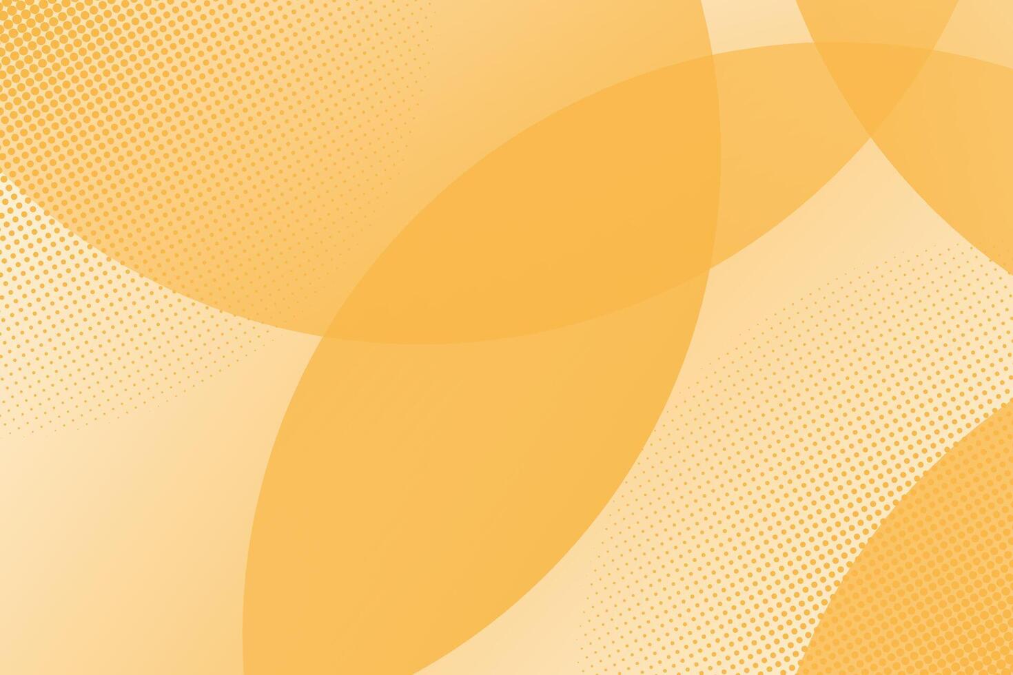 Yellow background with circles and dots vector