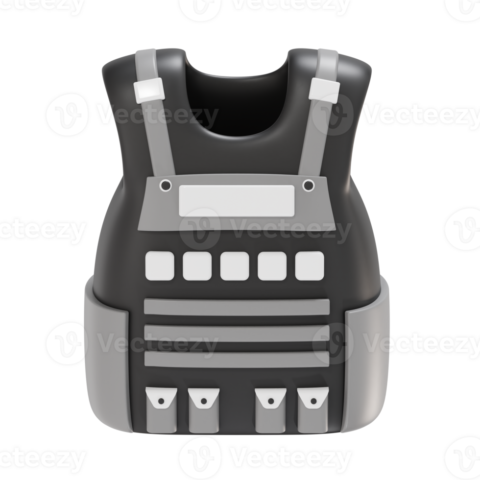 Tactical Armor Vest 3D Model for Protection png