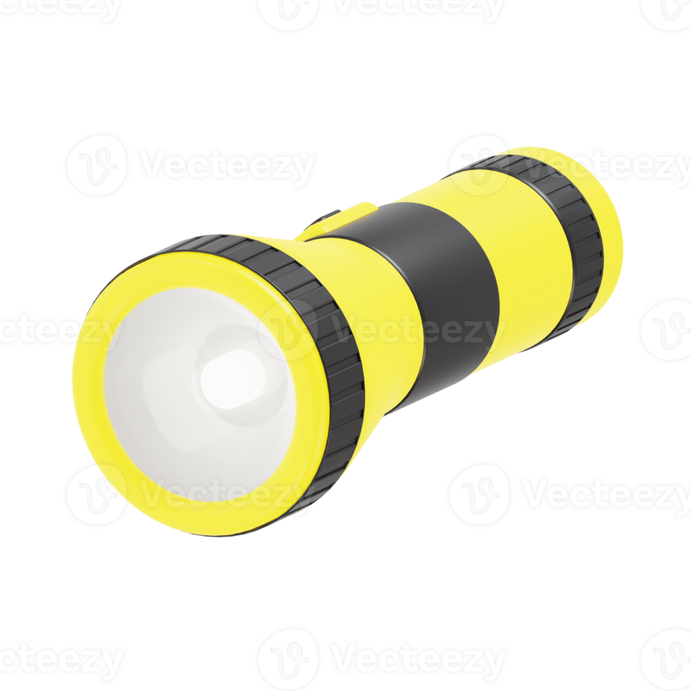 3D Torch Light Model for Emergency and Outdoor Use png