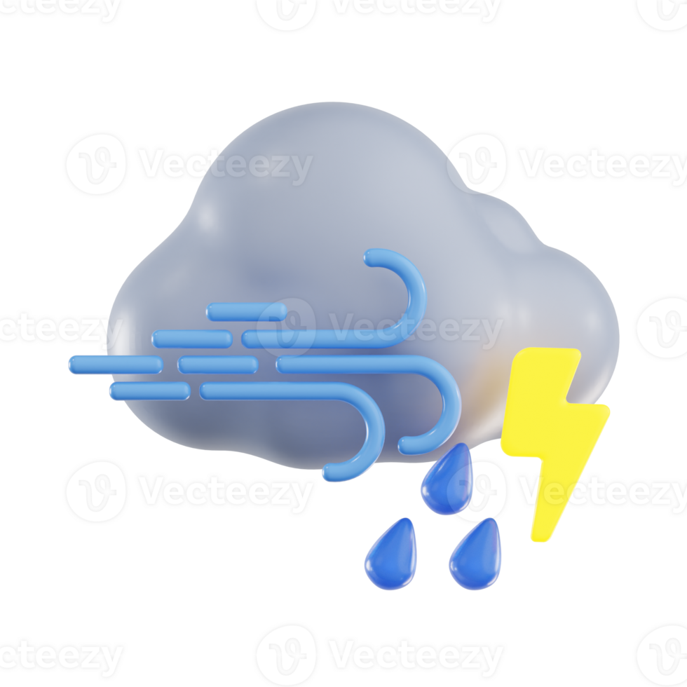 trovoada com vento e chuvisco png