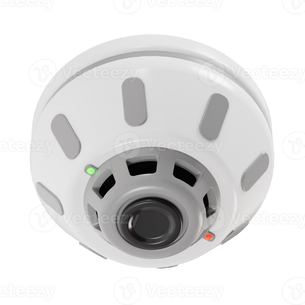 3D Smoke Detector Model for Home Safety png