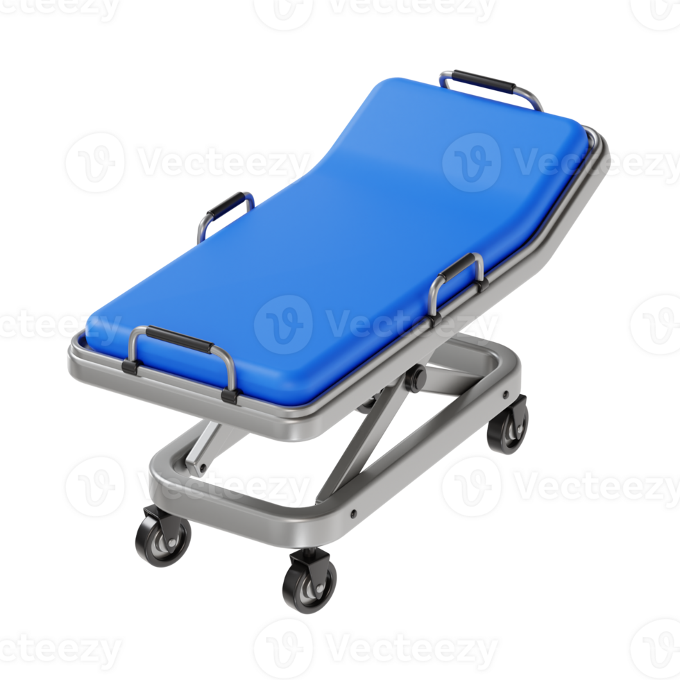 3D Medical Stretcher Model for Emergency Use png