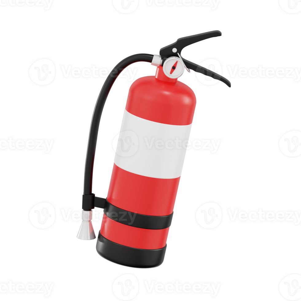 Realistic Fire Extinguisher Design for Firefighting png