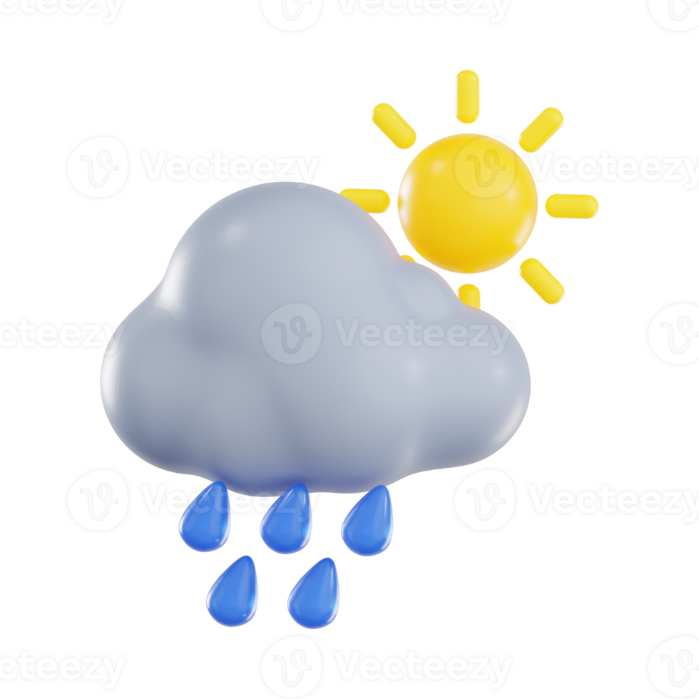 Drizzling Rain with Sunny Weather png
