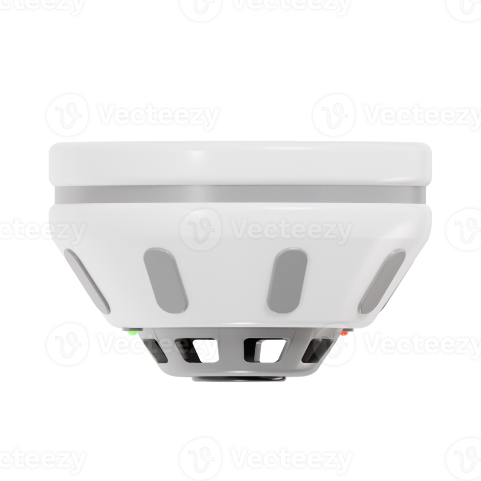 Realistic Smoke Detector Design for Fire Prevention png