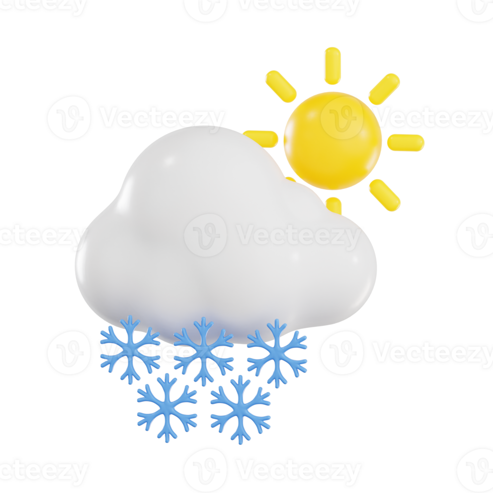 Daytime Snowfall with Clear Sunlight png