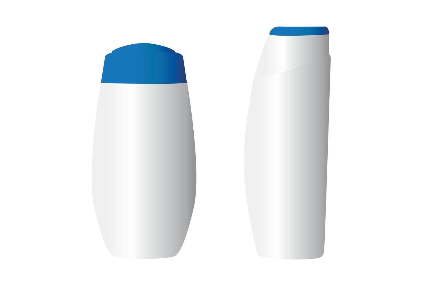 Shampoo plastic bottle or shower gel bottle template design. Blank mock up. Cream or lotion bath care. vector