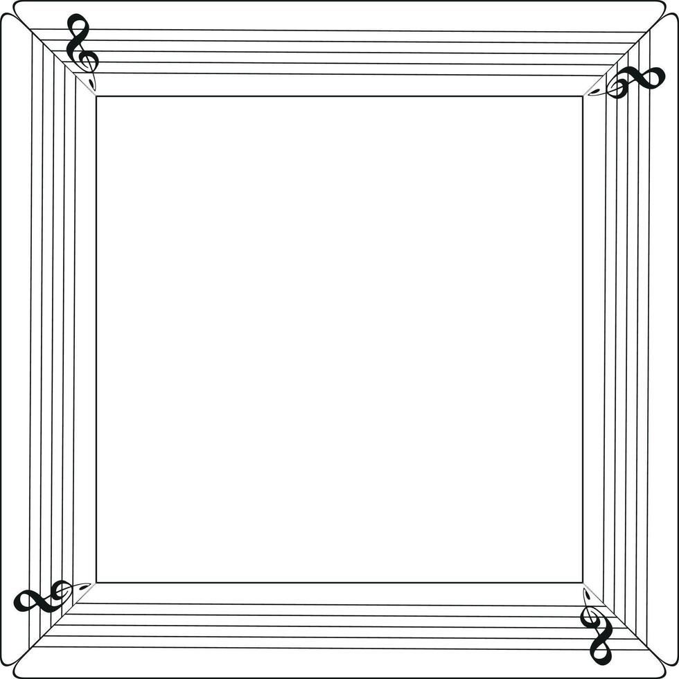 Pentagrams frame design on white background vector