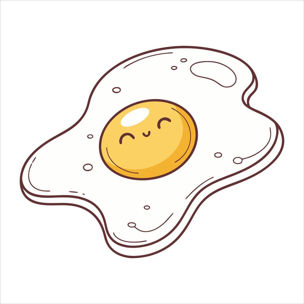 Adorable Breakfast Egg Design vector