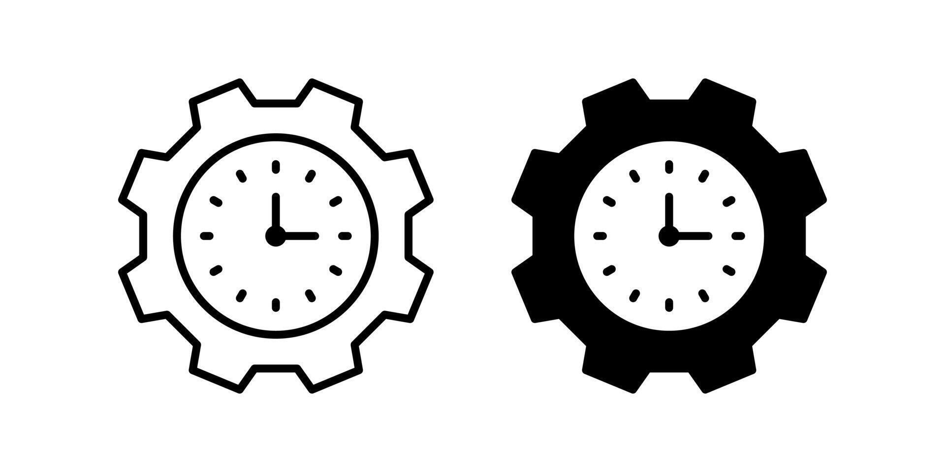 Time Management icon set. for mobile concept and web design. illustration vector