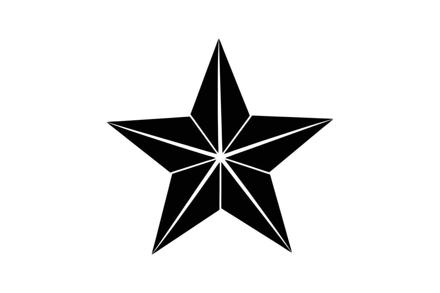 Silhouette art illustration of Christmas star vector