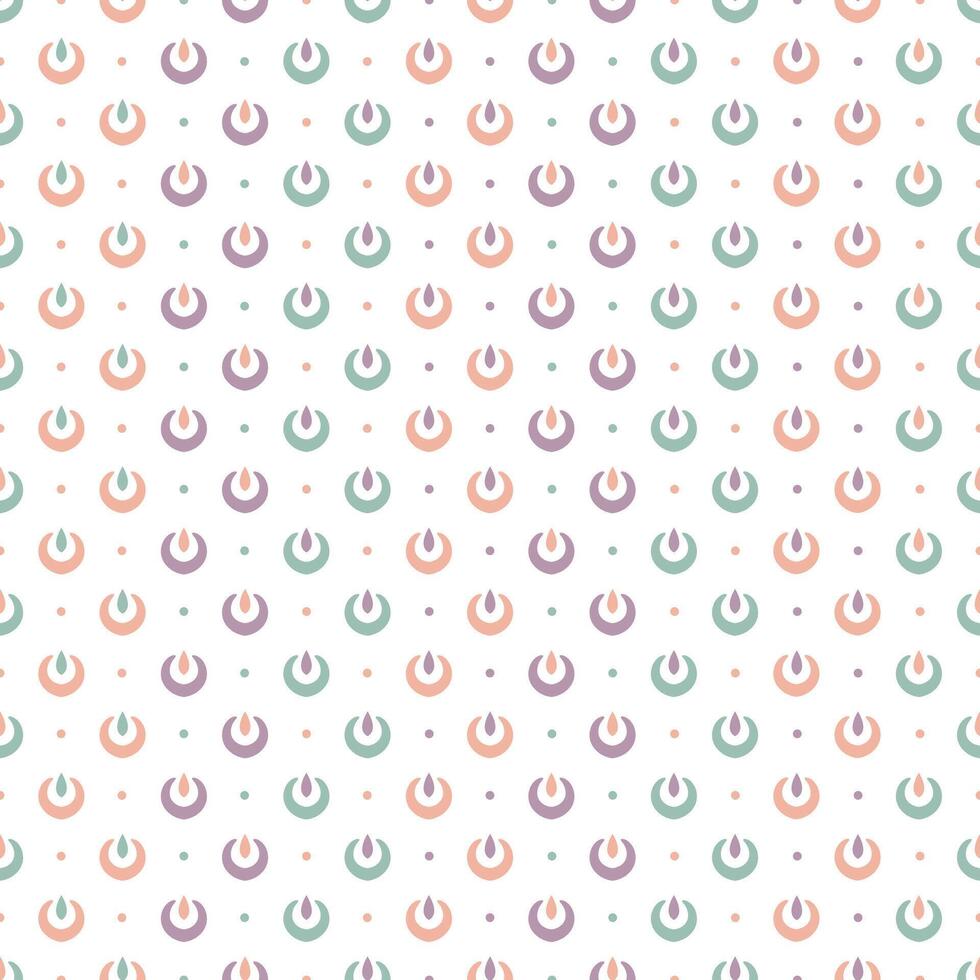 seamless pattern with colorful teardrop shapes. Cheerful pastel background for textiles, wrapping paper, nursery, linen. vector