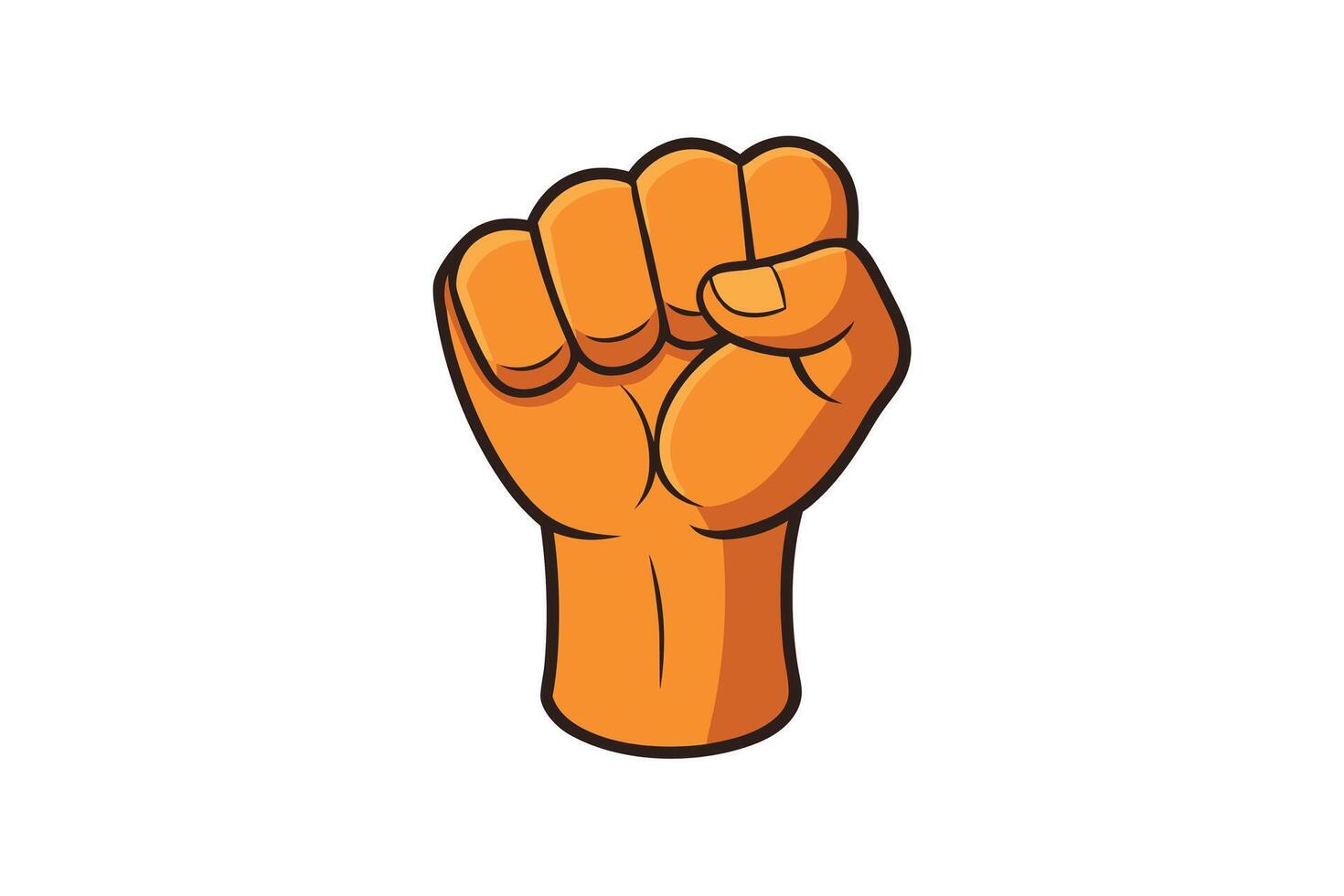 raised fist, symbolizing power and resistance, ideal for social movements, activism, and political protests, perfect for Labour Day or Labor Day projects vector