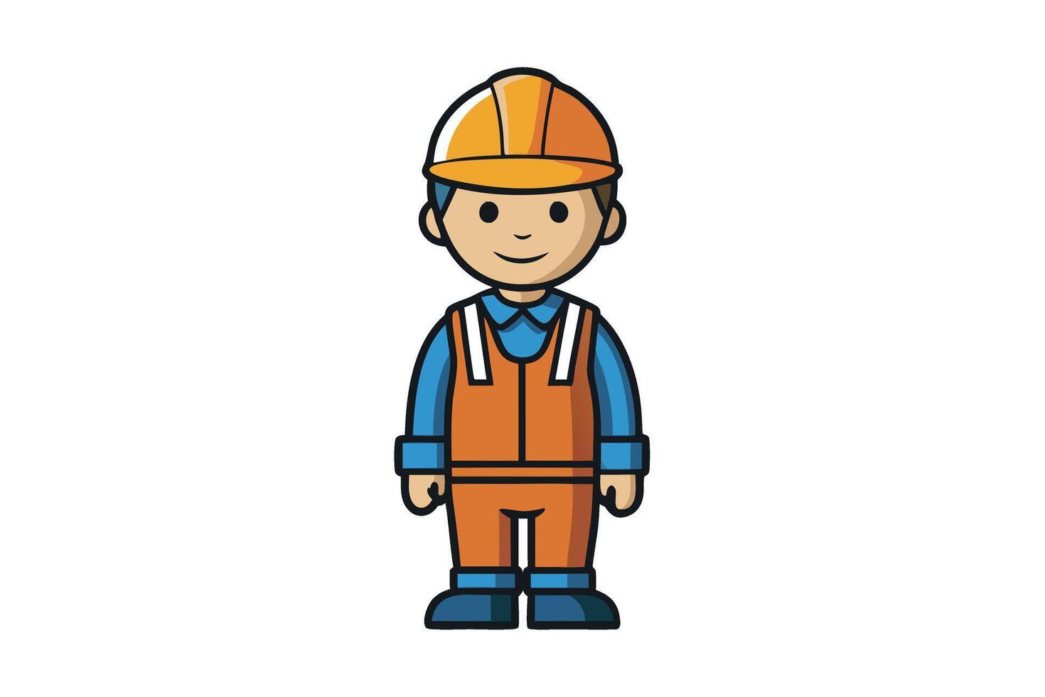 construction worker, representing manual labor and industrial work, suitable for labor day or labour day celebrations focused on workers vector