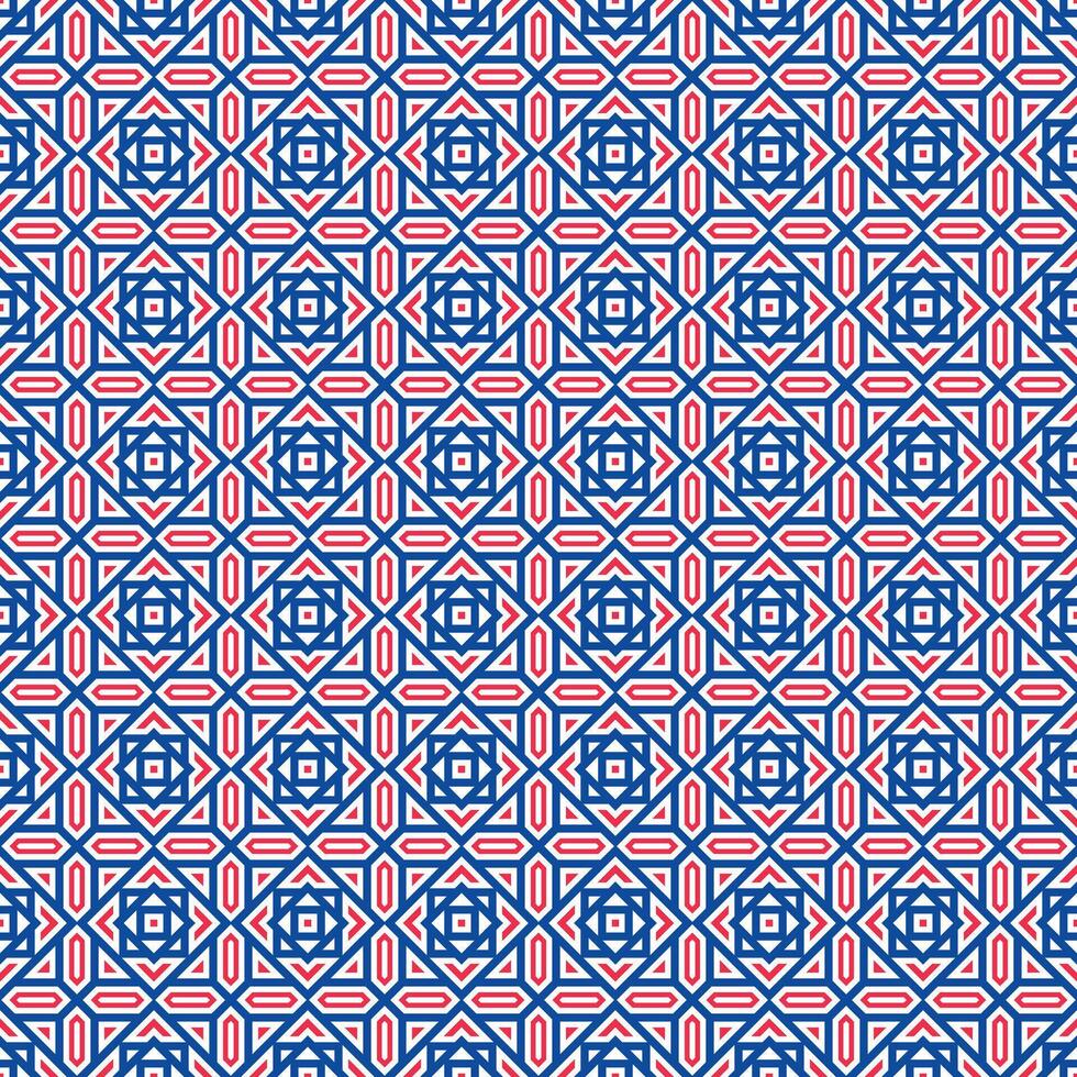 Timeless red and blue Floral Baroque Seamless Pattern Decorative Textile and Wallpaper Design in Monochrome Style, Luxury Fabric and Wrapping Paper Design vector