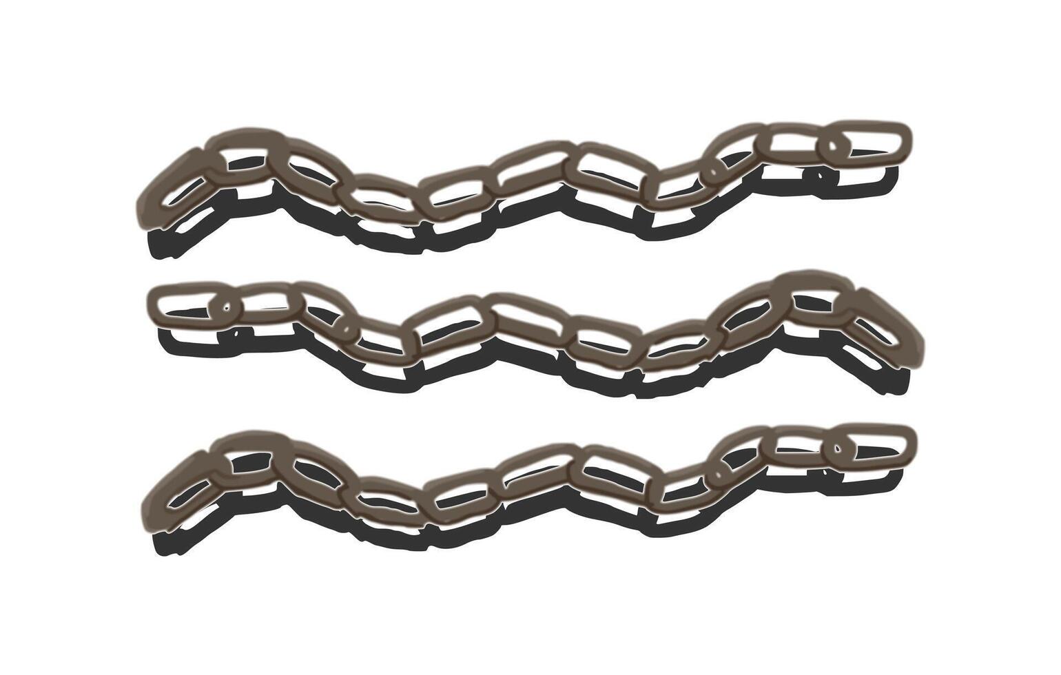 A vintage chain symbolizes timeless elegance and rugged history, with intricate links and aged metal, evoking a sense of strength, tradition, and classic style. vector