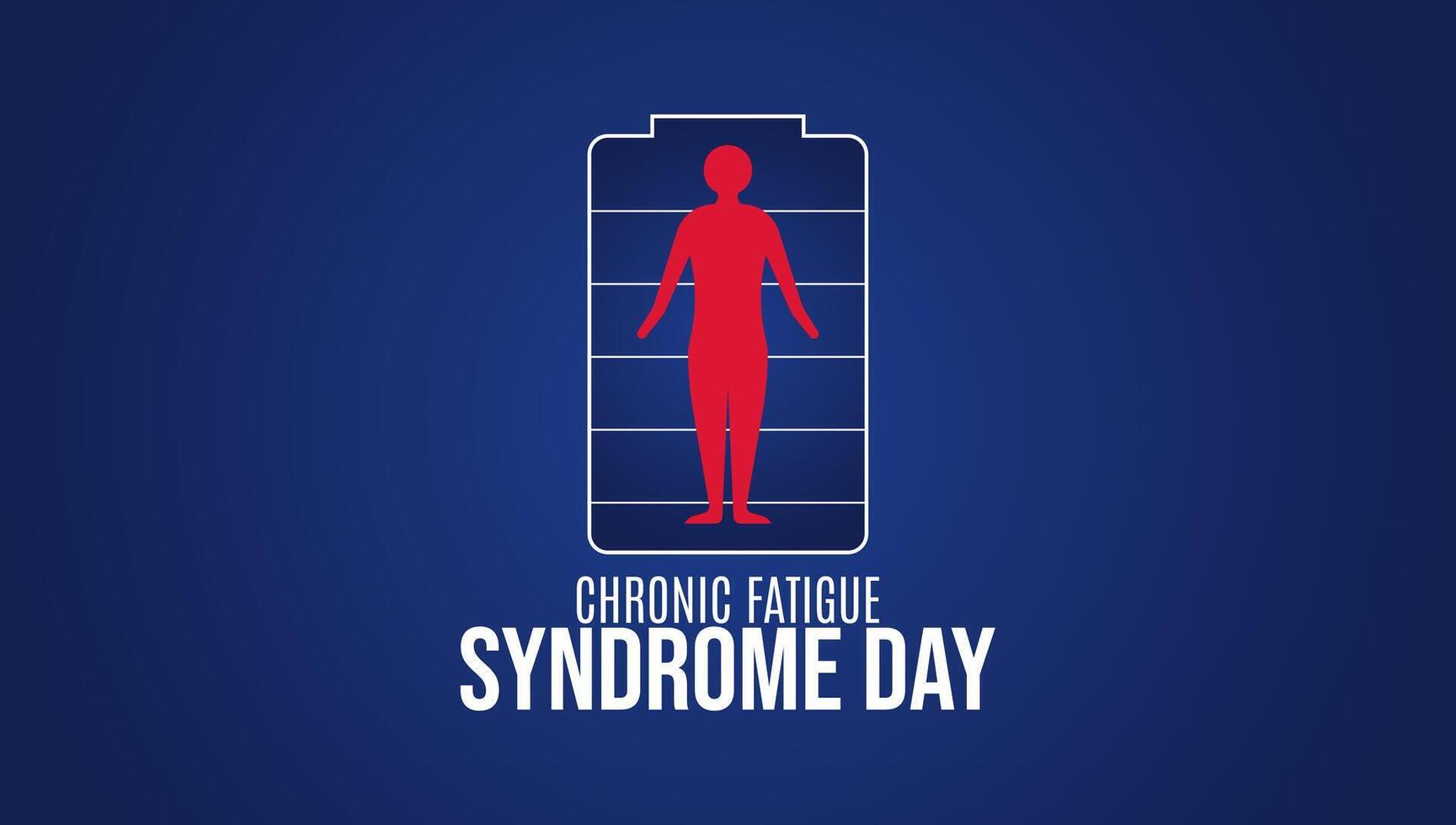 Beyond the Exhaustion, Chronic Fatigue Syndrome Awareness Day vector