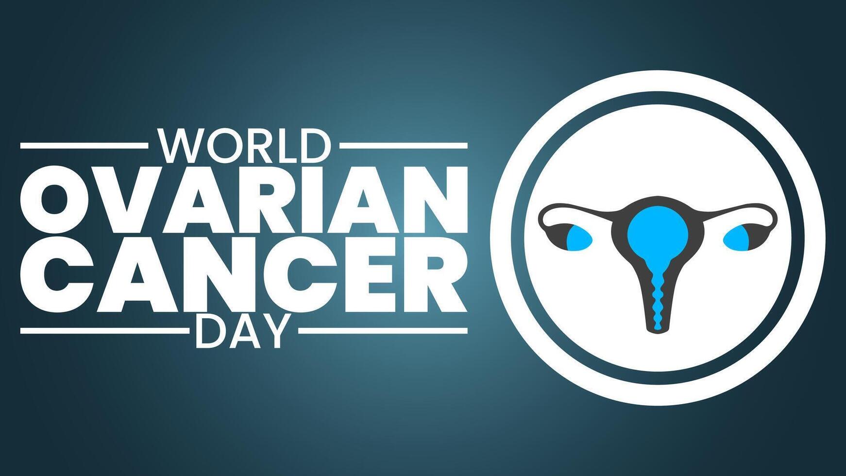 World Ovarian Cancer Day, Breaking the Silence with Teal vector