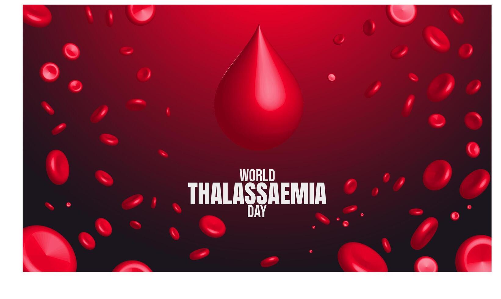 Stronger Together Honoring Thalassaemia Fighters Around the Globe vector