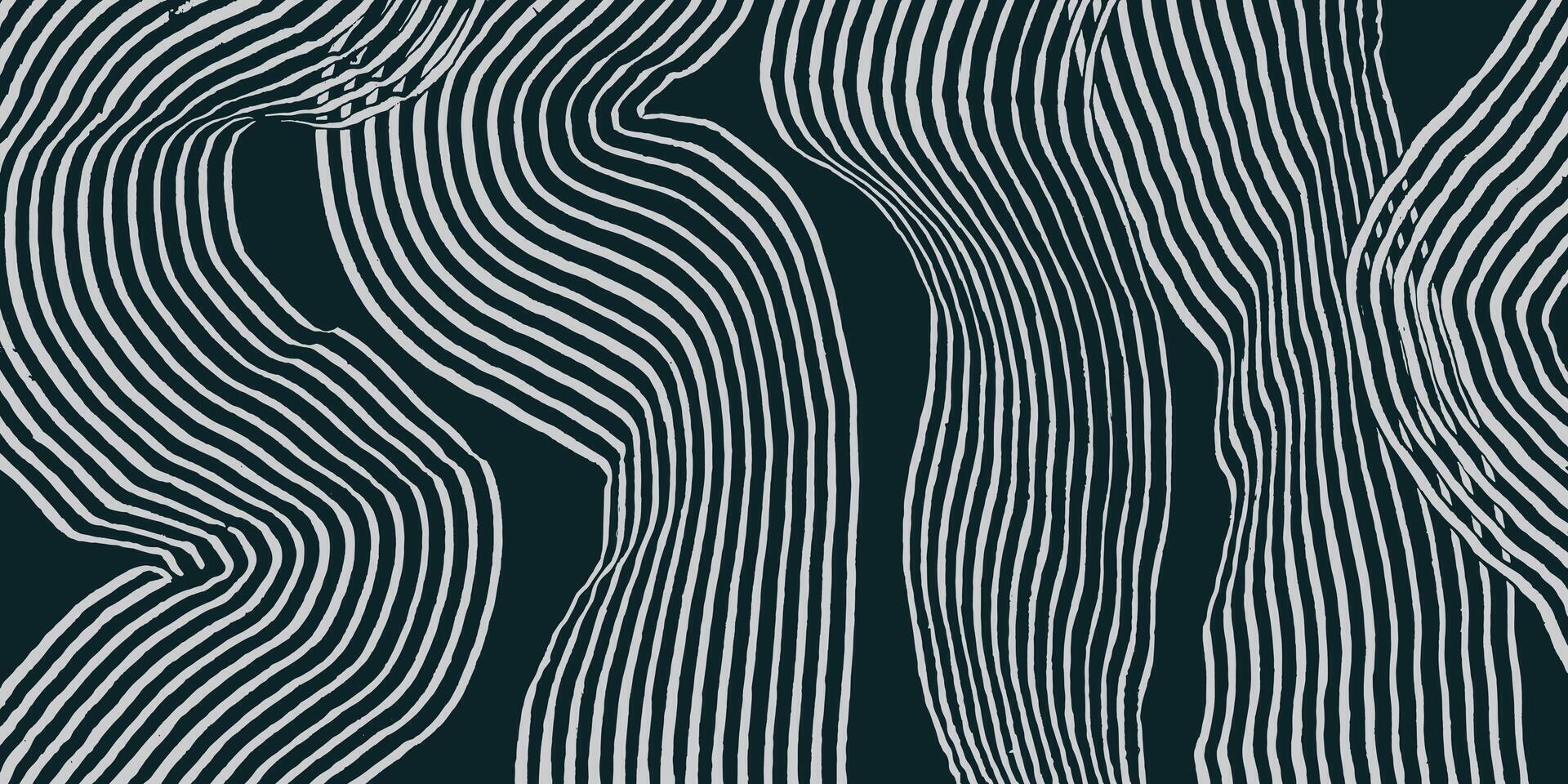 Hand drawn brush line abstract stripe background, Japanese and ethnic wood carving, weaving texture pattern, simple graphic for textile, carpet, decoration vector