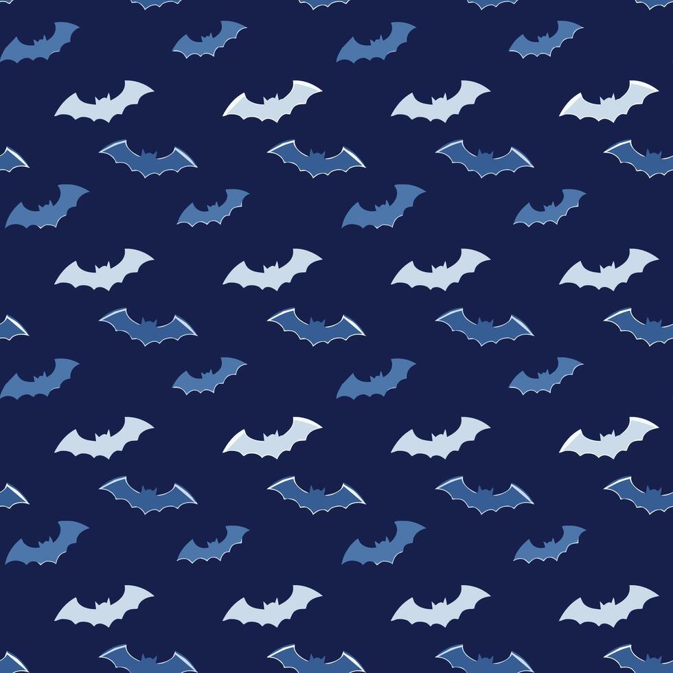 Halloween bat flat style simple pattern vector