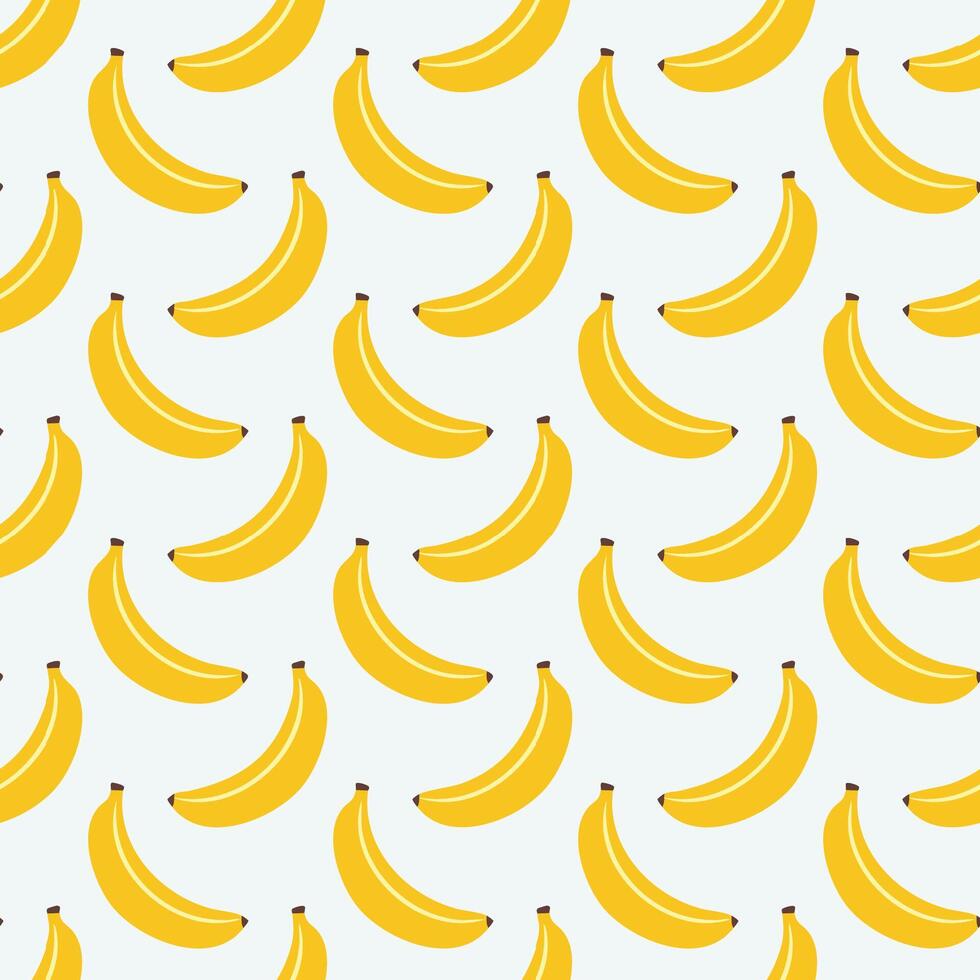 Sweet summer banana fruit pattern background illustration vector