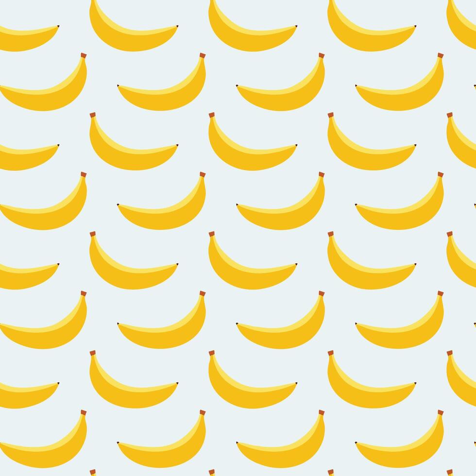 Banana fruit pattern background illustration vector
