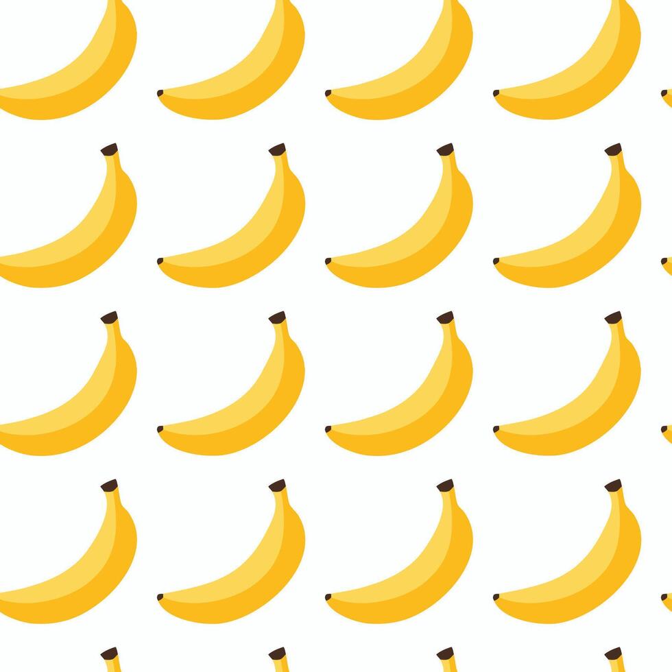 Banana fruit seamless pattern background illustration vector
