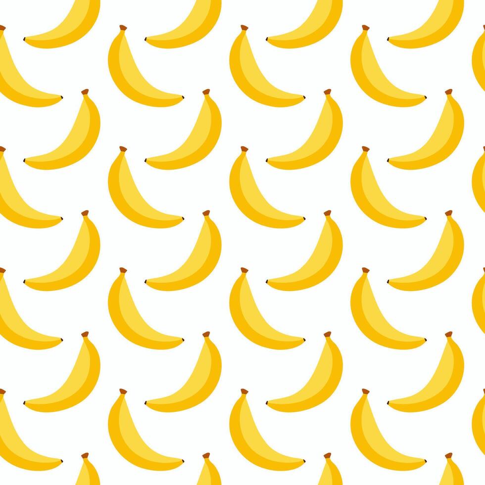 Sweet summer banana fruit seamless pattern background design illustration vector